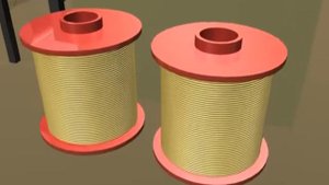 Анимация - формование химических волокон из расплава полимера