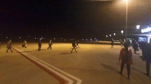 Аланья! Аэропорт "Gazipaşa"! Проход от самолёта до здания аэропорта!