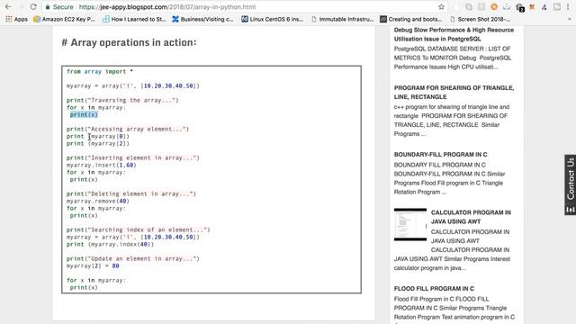 Array In Python | Traverse, Insert, Update, Delete, Search Array In Python