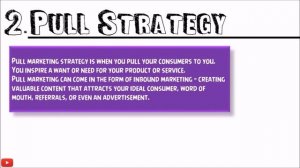 Pull vs. push strategy || Meaning || Difference || Promotion mix || marketing management || ppt