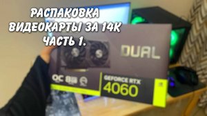 Распаковка RTX 4060 Asus Dual. Покупка из мегамаркета. Часть 1 (Архив)