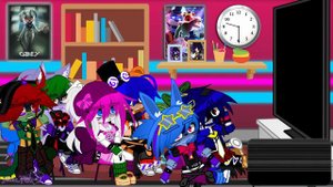 Security Breach Reacts To Poppy Playtime Chapter 3 Trailers (1 & 2) | FNAF | Gacha Club/Plus