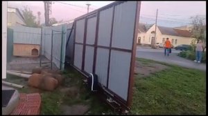 Результат после монтажа входной группы из металлопрофиля от ЕМПК