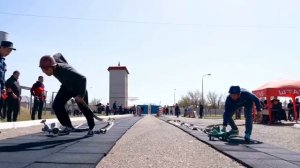 В Элисте стартовали республиканские соревнования по пожарно-спасательному спорту