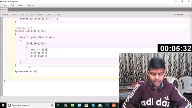 Coding Challenge - Bubble Sort | 10 min #coding | ICSE Java Programs смотреть онлайн