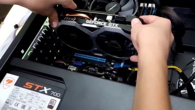"как правильно вставить видеокарту GEFORCE GTX 1660 S в ПК " смотреть онлайн