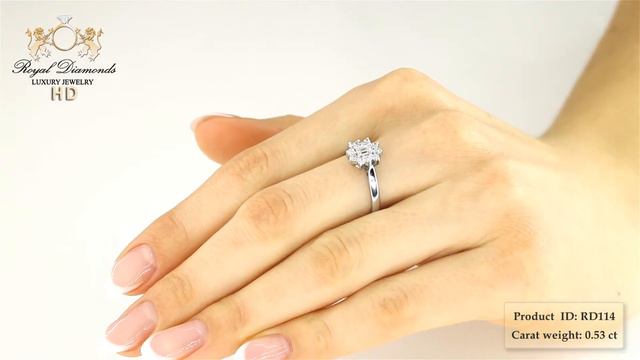 Inel de logodna aur alb 18ct Irina смотреть онлайн