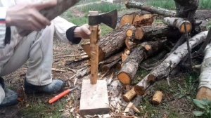 Топорище из груши на раз - два.