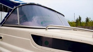 НЕМАН-550. Тент ходовой. Ветровое стекло. Honda 90