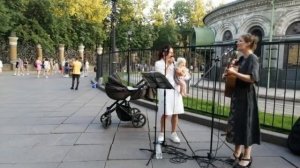 "Ты, река моя, реченька" - Анна Сучкова, Бэлла Борохова, СПб, 2023 #уличныемузыканты
