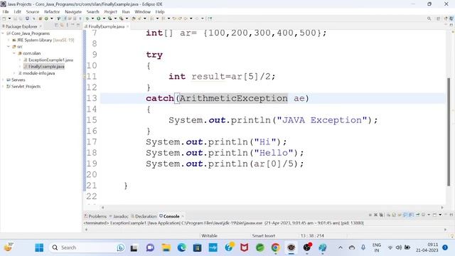 | finally block in JAVA Exception Handling | JAVA for Beginners | Silan Software | Pythontpoints.co смотреть онлайн