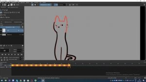 Уроки анимации в Krita. Анимация кошки в Крита. Как рисовать на графическом планшете в Krita.
