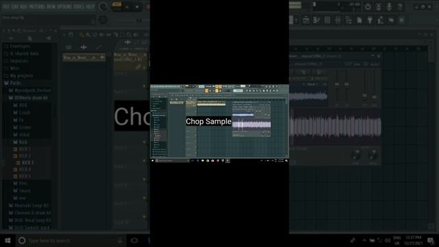 Chop Violin sample into drill