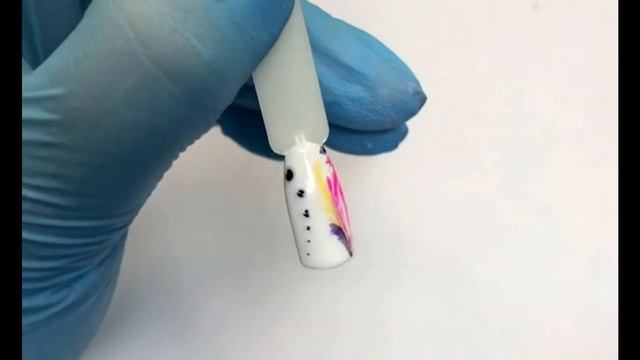 Простой дизайн ниткой по мокрому гель лаку смотреть онлайн