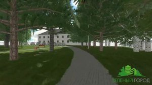 Парк в поселке Мезиновский