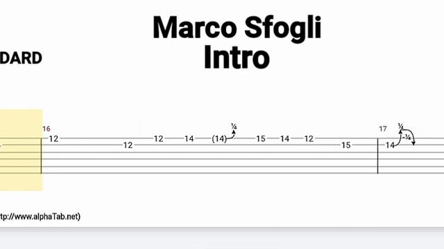 Marco Sfogli - Intro ( Tab Guitar ) смотреть онлайн