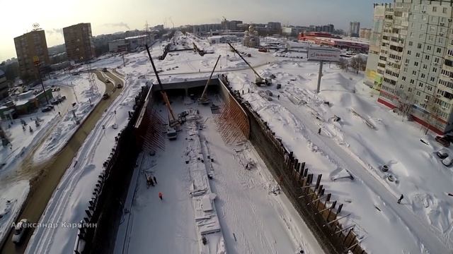#Реконструкция Московского шоссе / пр. Кирова / январь 2017 #Samara смотреть онлайн