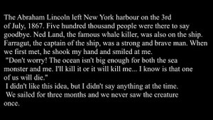 Elementary level. 20,000 Leagues Under the Sea Jules Verne. Chapter 1.