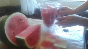 Летние смузи из арбуза.