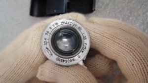 Фотоаппарат " Зоркий 4", с объективом индустар 50.1:35 F=5см. П. 50 лет Советской Власти.