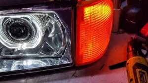Фары Audi 100 C3 bi led