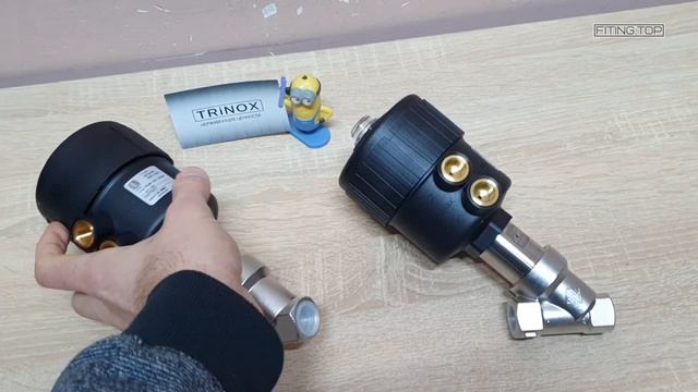 Клапан нержавеющий с пневмоприводом нормально закрытый-открытый | TRiNOX #aisi304 смотреть онлайн