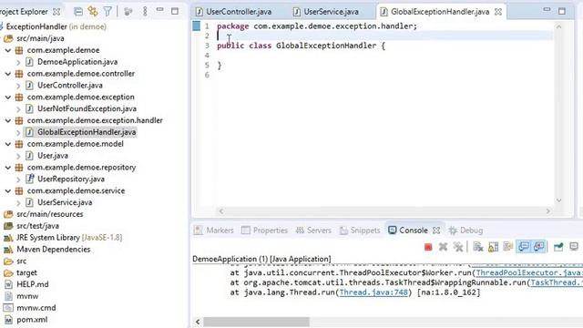 SPRING BOOT GLOBAL EXCEPTION HANDLER смотреть онлайн