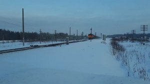 2тэ10мк-2497 проходит станцию Виледь