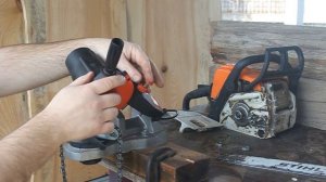 Как точить цепь бензопилы