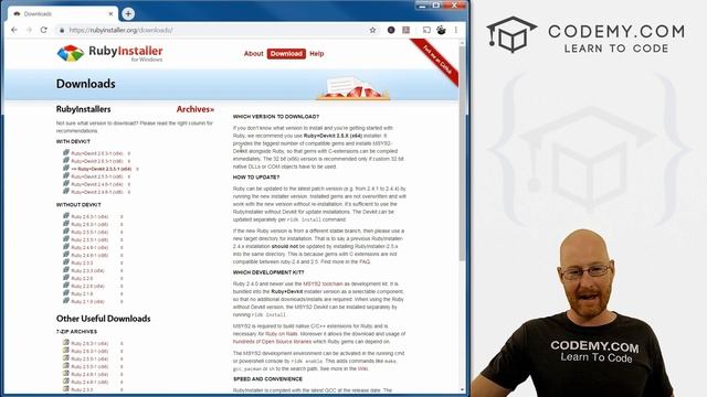 How to Install Ruby on a Windows Computer смотреть онлайн