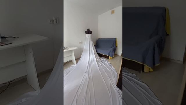 Платье с шлейфом для фотосессии ? #свадьба #платье #творчество смотреть онлайн