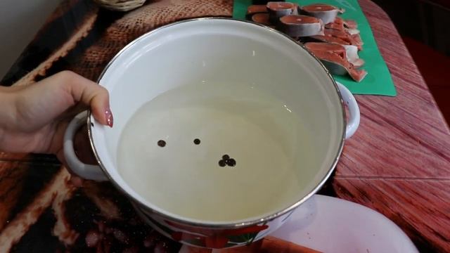 Маринованная горбуша в вине/ Вкусная красная рыба в маринаде