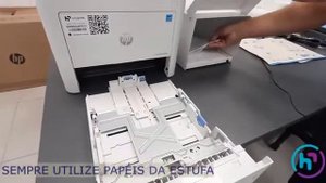 Abastecendo papéis na Multifuncional HP Laser MFP 432fdn