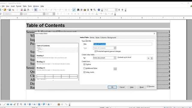 Session 5 : Create and Customize Table of Contents | open office | code 402 | Grade 10 смотреть онлайн