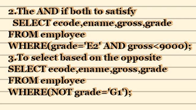 The Best Statement Operators in SQL Relational, Logical Range List, Pattern Matches #youtube #dbms