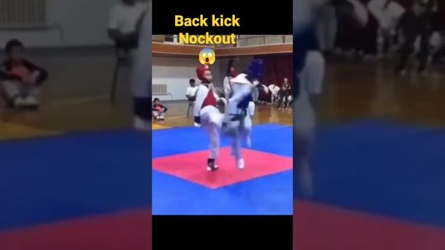 #_ back kick nockout?#taekwondo #martialart #_short ☺