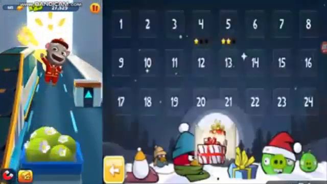 Angry Birds Seasons 1.1.0 and Talking Tom Gold Run Added Music in 380p 15fps смотреть онлайн