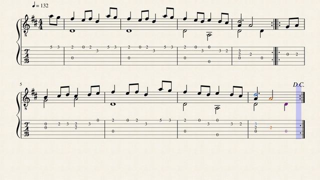 Canario - Calvi (c.1610) - Tablature смотреть онлайн