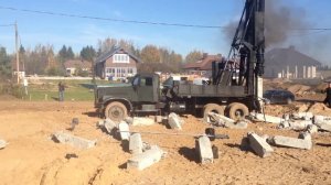 Забивка свай