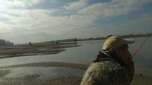 Рыбалка на реке Кубань в  ноябре месяце 2021г.