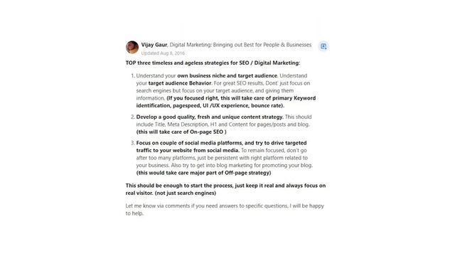 What are the top three SEO strategies?