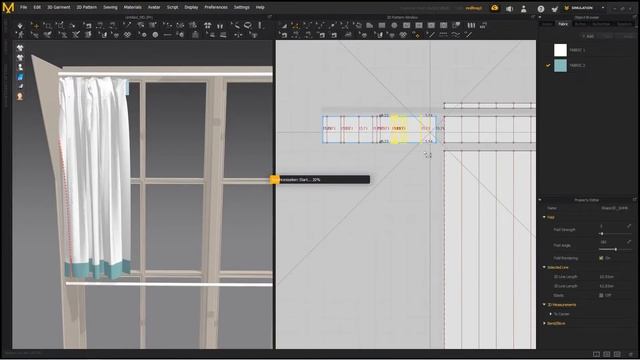 Создание реалистичных 3D штор в Marvelous Designer - Часть 3: Регулировка и Подгонка Основания смотреть онлайн