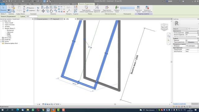 Семейство витражного окна в Revit смотреть онлайн
