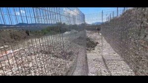 Лестница из габионов. Монтаж.