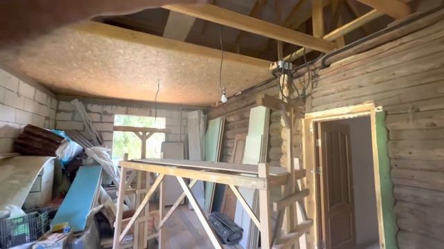 Изобретение для монтажа листов OSB к потолку в одиночку без помощника