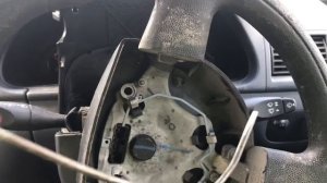 How to remove a transit connect  /fiesta mk6 steering wheel air bag removal do I disconnect take of
