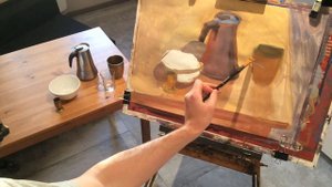 Видеоурок по живописи для старших классов Часть 2 Ахметов ГБУДО г Москвы «Красно