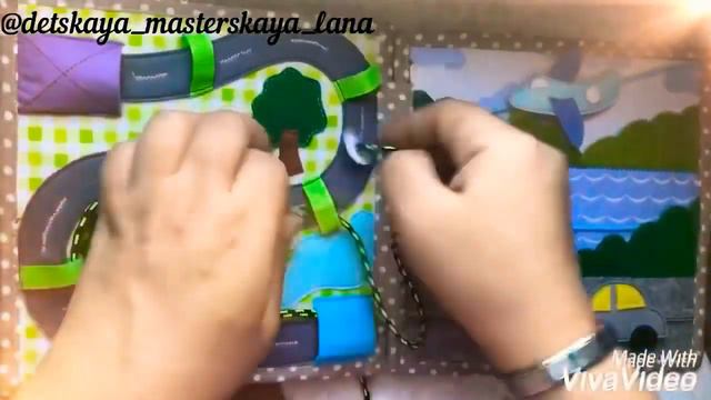 РАЗВИВАЮЩАЯ КНИЖКА из фетра и хлопка /// Quiet book смотреть онлайн