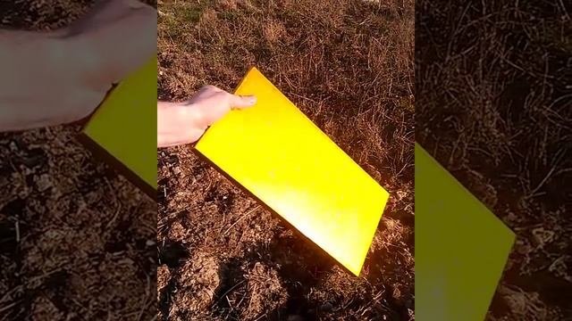 Candy Gold. Необычная покраска. Мебельный фасад. Лак. Глянец.