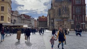Prague center Walking Tour, Old Town Square ?? Czech Republic 4k HDR ASMR